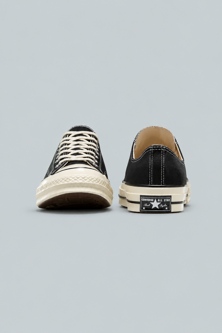 Chuck 70 Low Top Shoes - Black/Egret - M6/W8 - Sneaker
