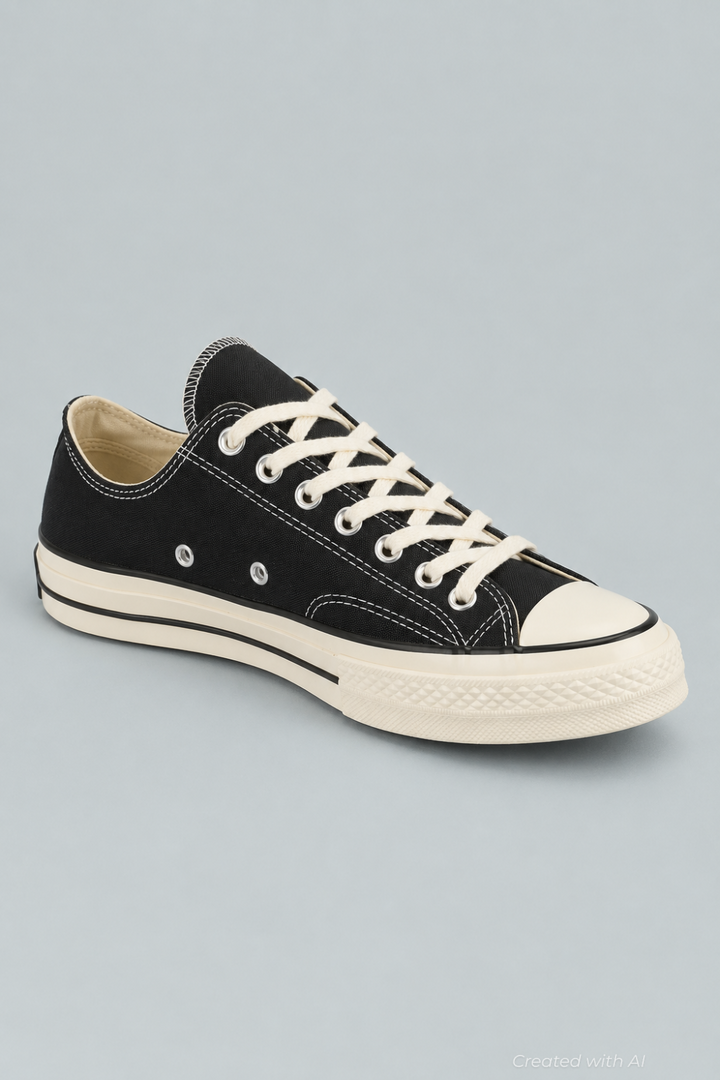 Chuck 70 Low Top Shoes - Black/Egret - M6/W8 - Sneaker