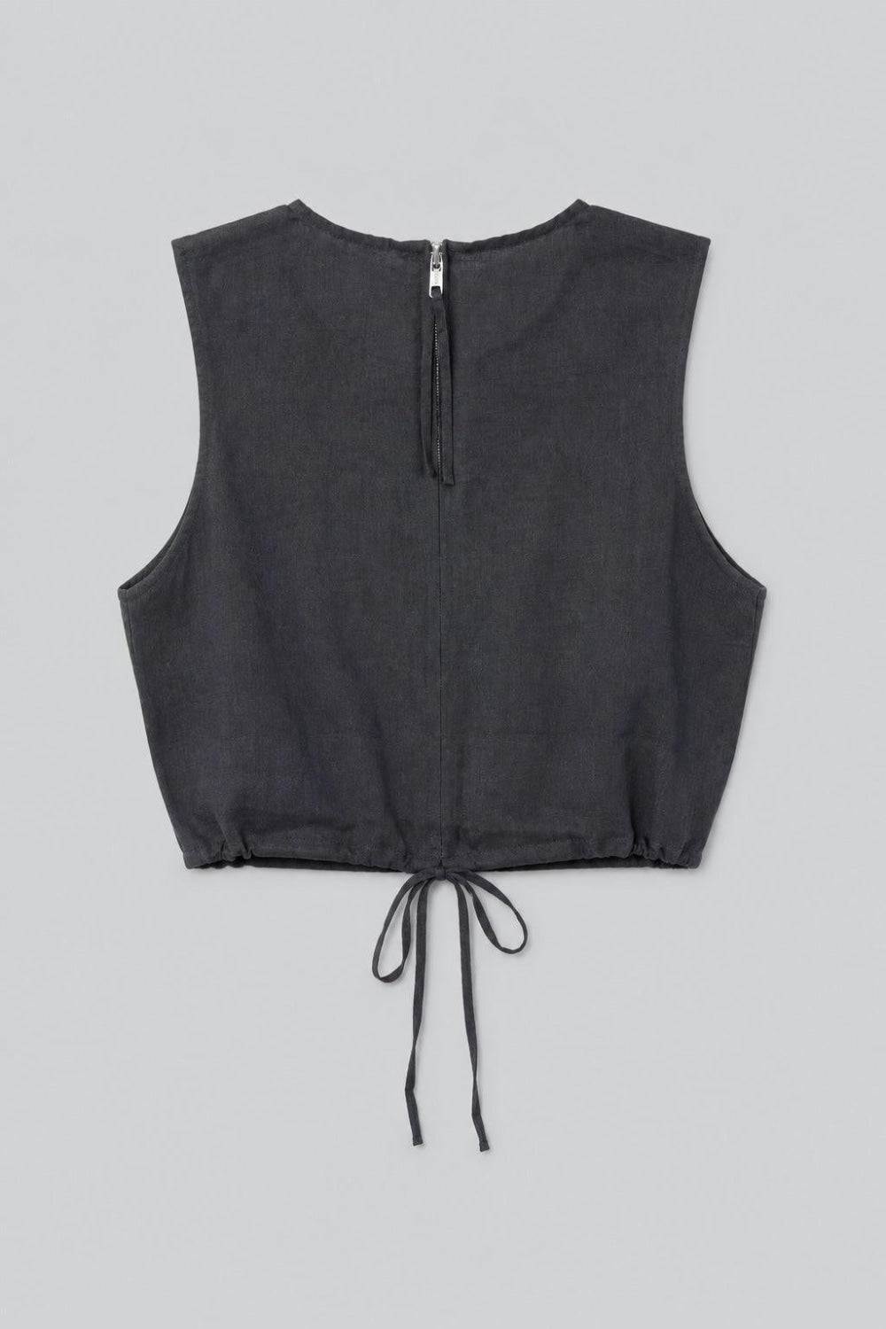 Cinched Top - Black - Shirt