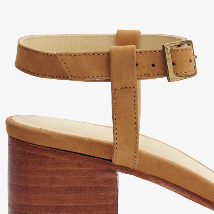 Lucia Block Heel Sandal - Sand