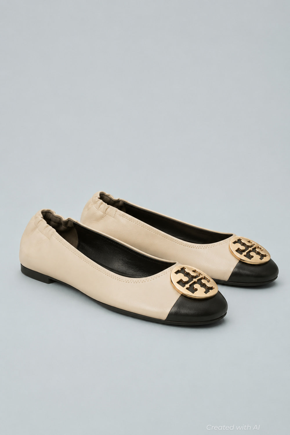 Claire Cap Toe Ballet Women’s Shoes - New Cream - 7 - Flats