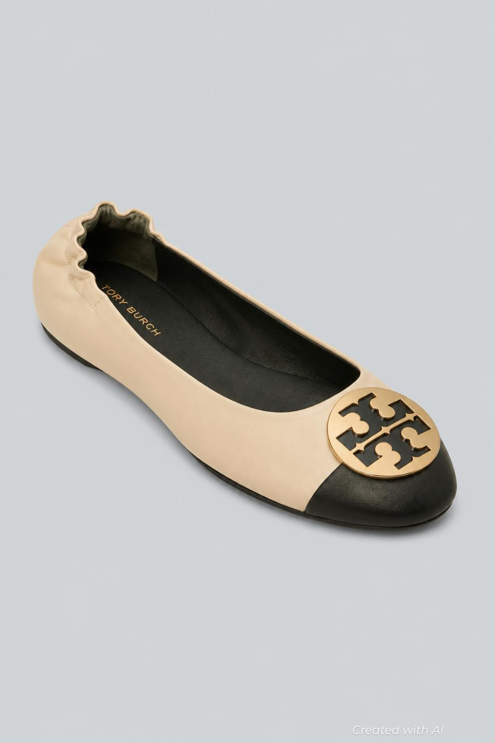 Claire Cap Toe Ballet Women’s Shoes - New Cream - 7 - Flats