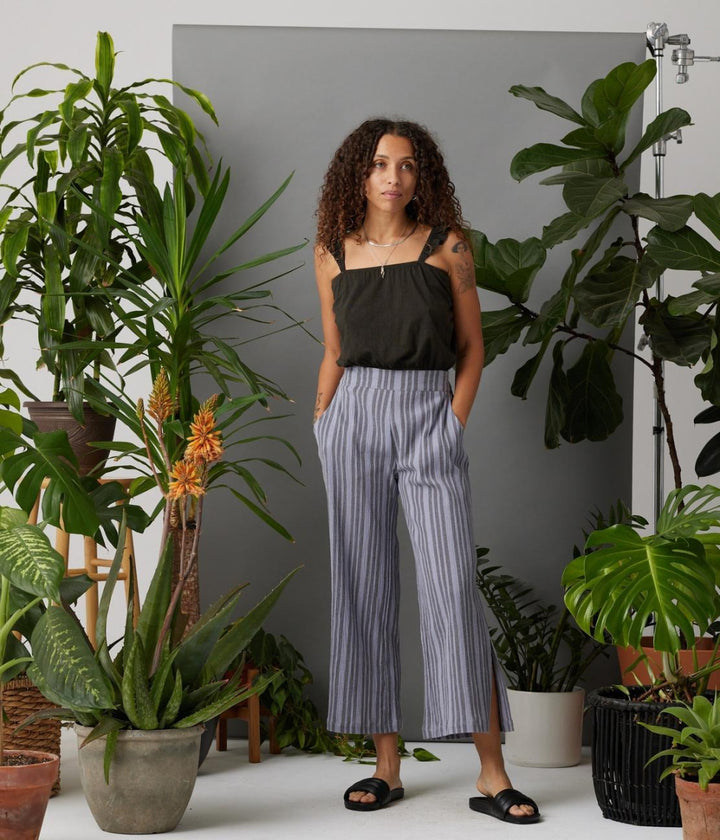 Claire Tank Top - Washed Black - Tank Top