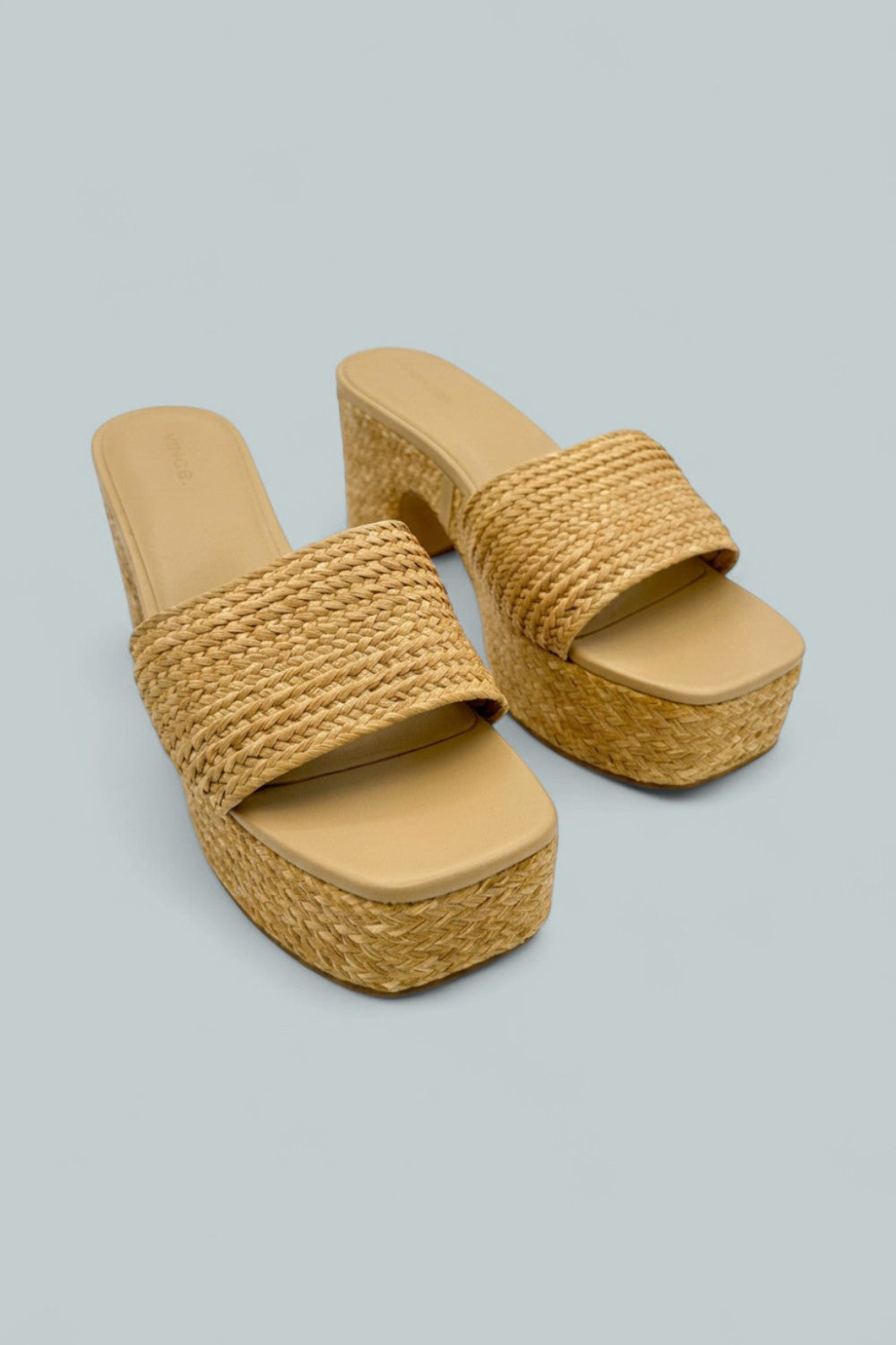 Clarita Platform Sandals - Dark Wheat - 8 - Sandals