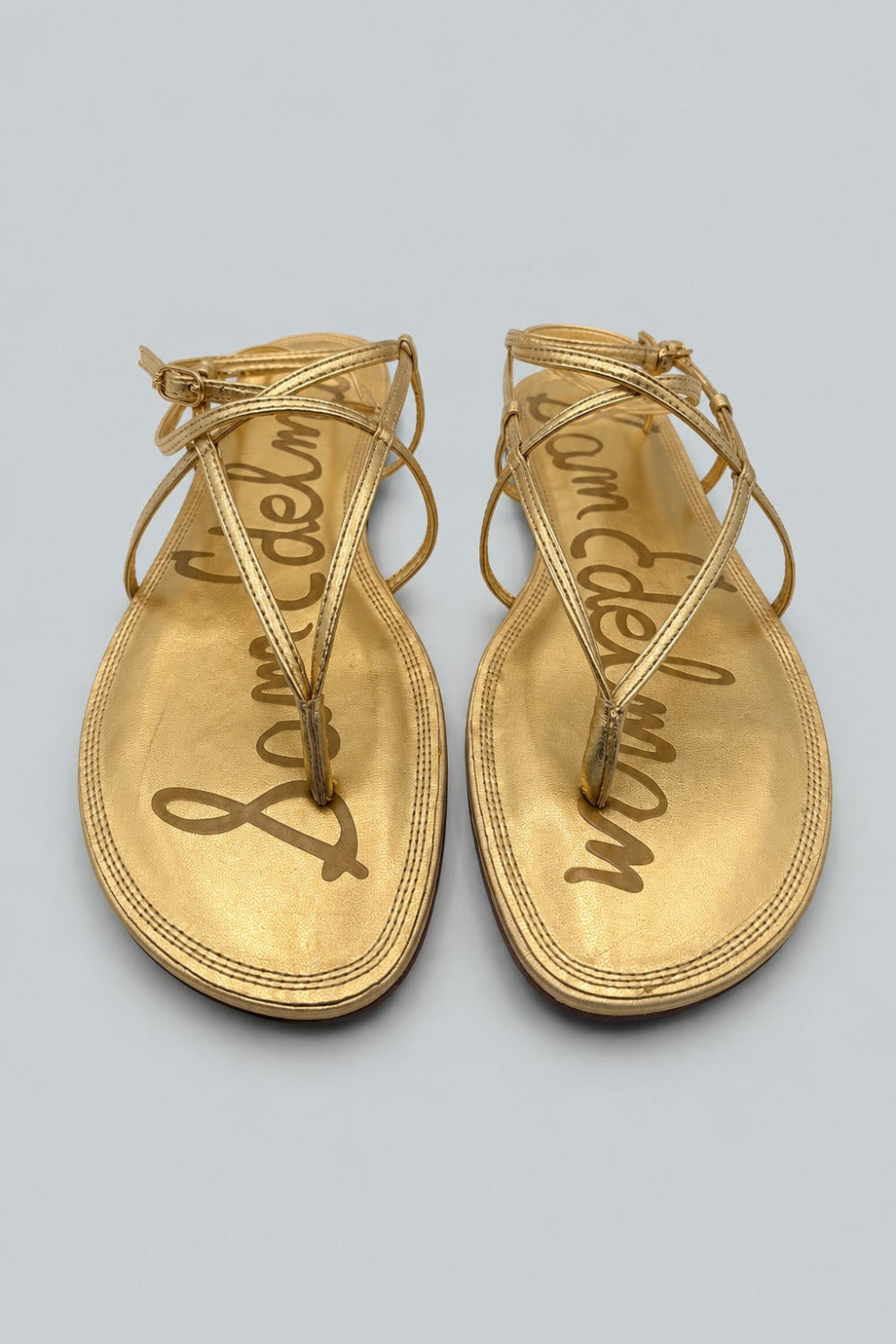 Clarra Strappy Sandals - Amber Gold - 9 - Loafers
