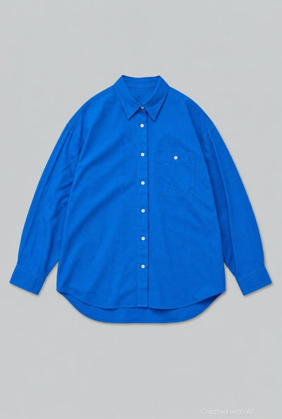 Classic Button Up - Cobalt - Collared Shirt