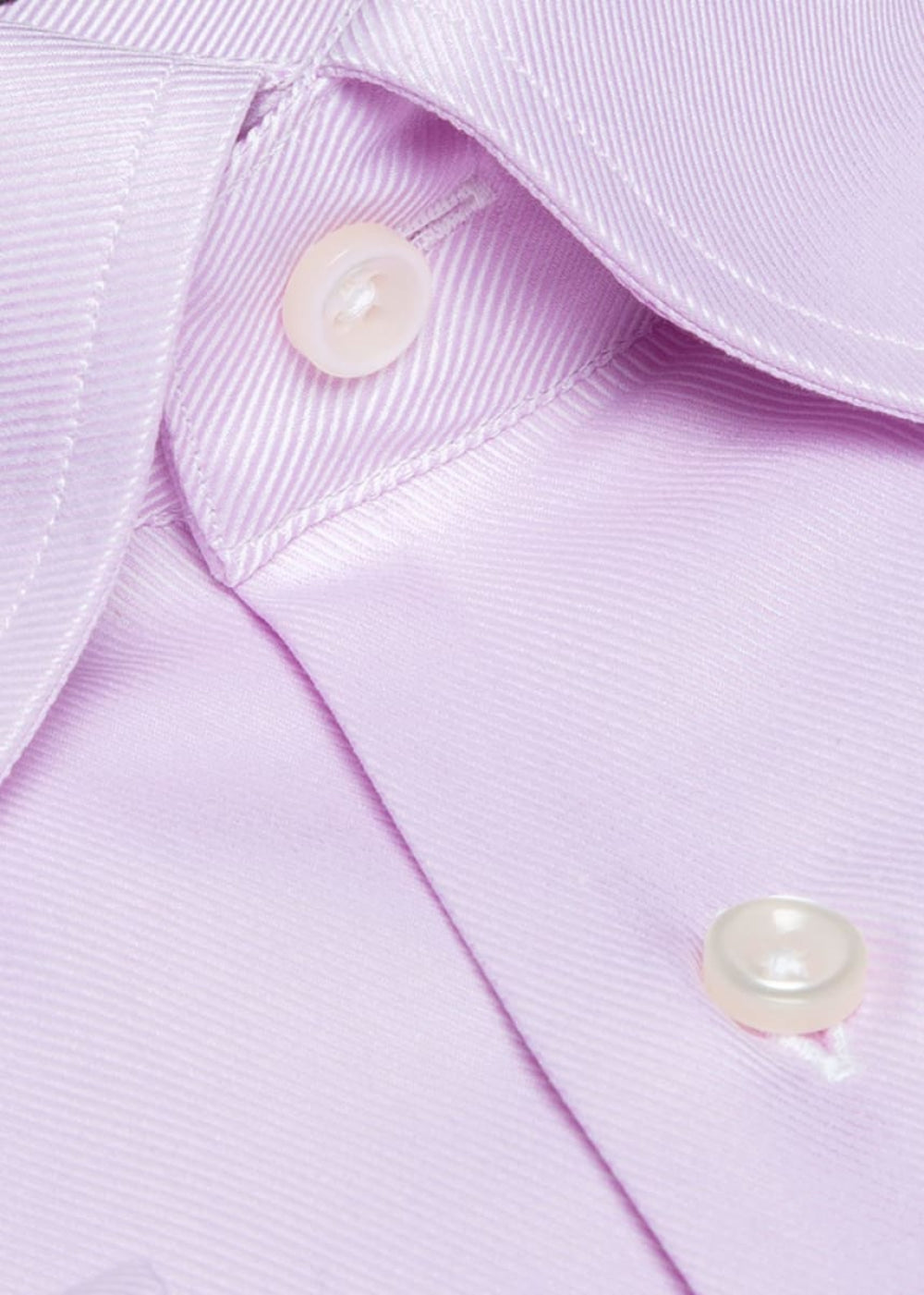 Classic Cotton Twill Sport Shirt - Lilac - S (38) - Collared Shirt