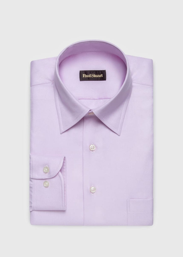 Classic Cotton Twill Sport Shirt - Lilac - S (38) - Collared Shirt
