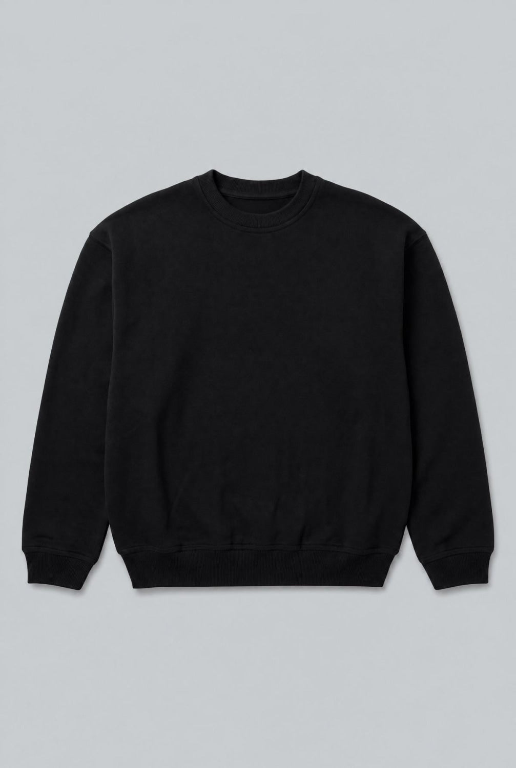 Classic Crew Neck Sweatshirt - Black - Crewneck Sweatshirt