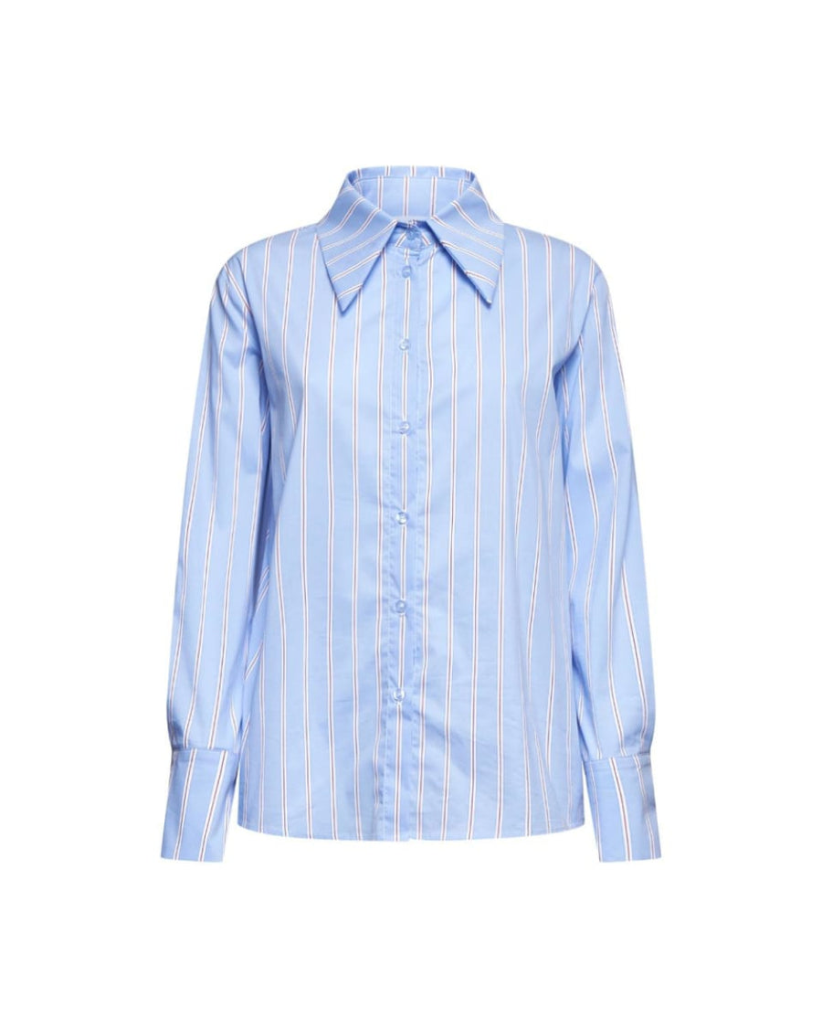 Classic-fit Striped Shirt - Light Blue - Collared Shirt