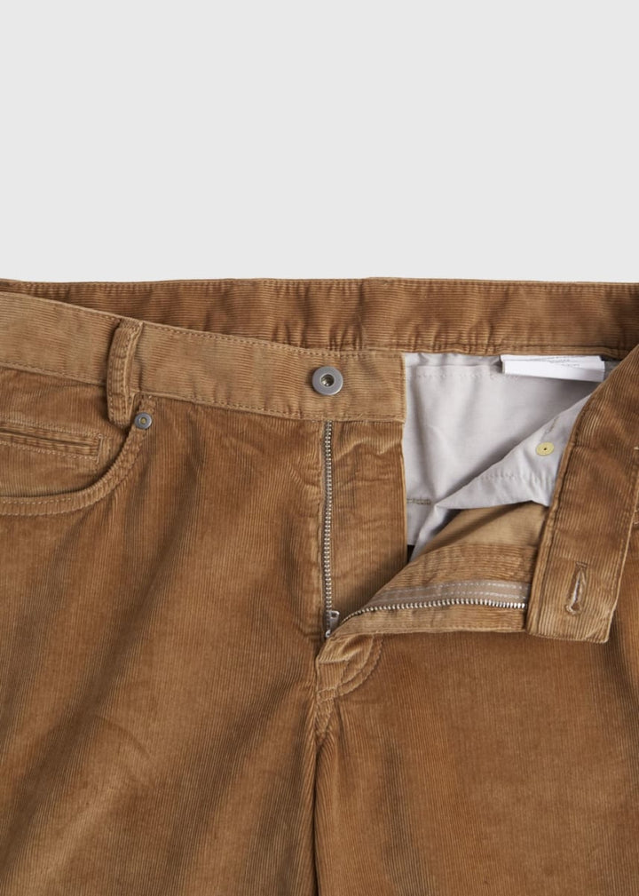 Classic Five-Pocket Corduroy Trouser - Camel - 38 - Trouser