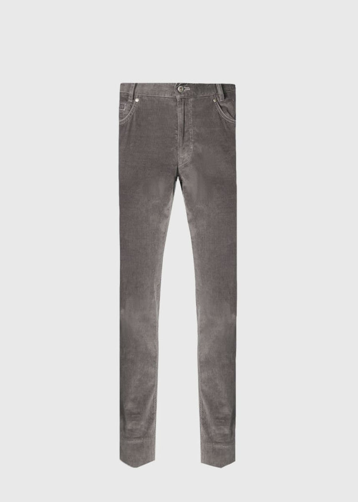 Classic Five-Pocket Corduroy Trouser - Grey - 42 (Long) - Pants
