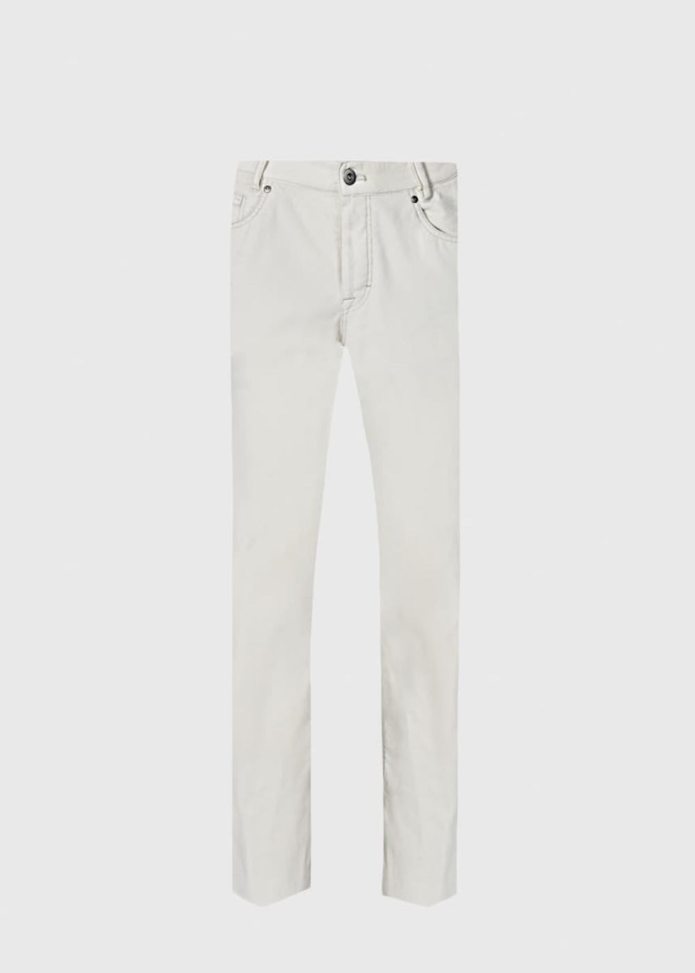 Classic Five-Pocket Corduroy Trouser - Ivory - Pants