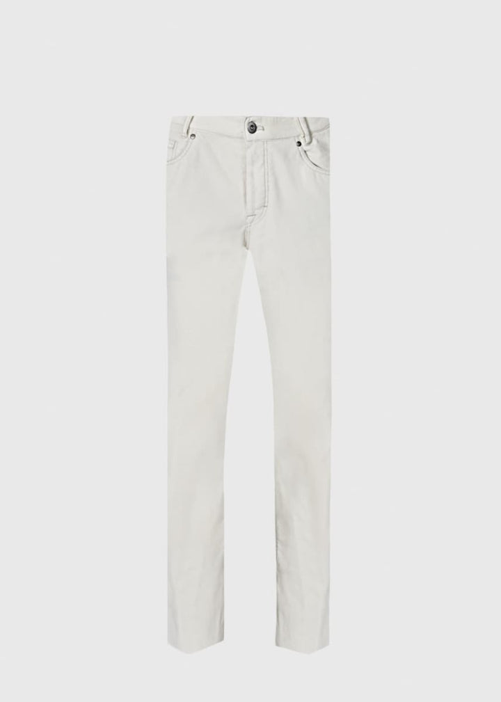 Classic Five-Pocket Corduroy Trouser - Ivory - Pants