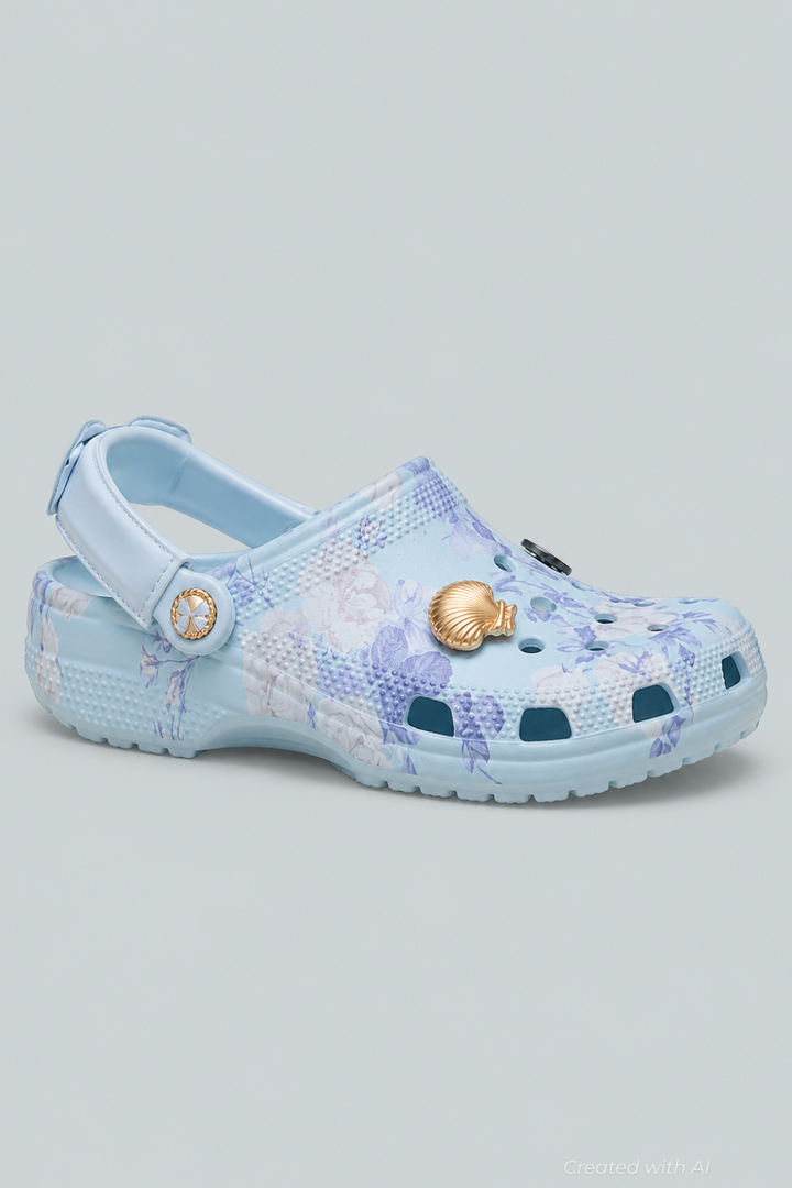 Classic LoveShackFancy Clogs - Mineral Blue - MENS 7 WOMENS 9 MEDIUM - Clog