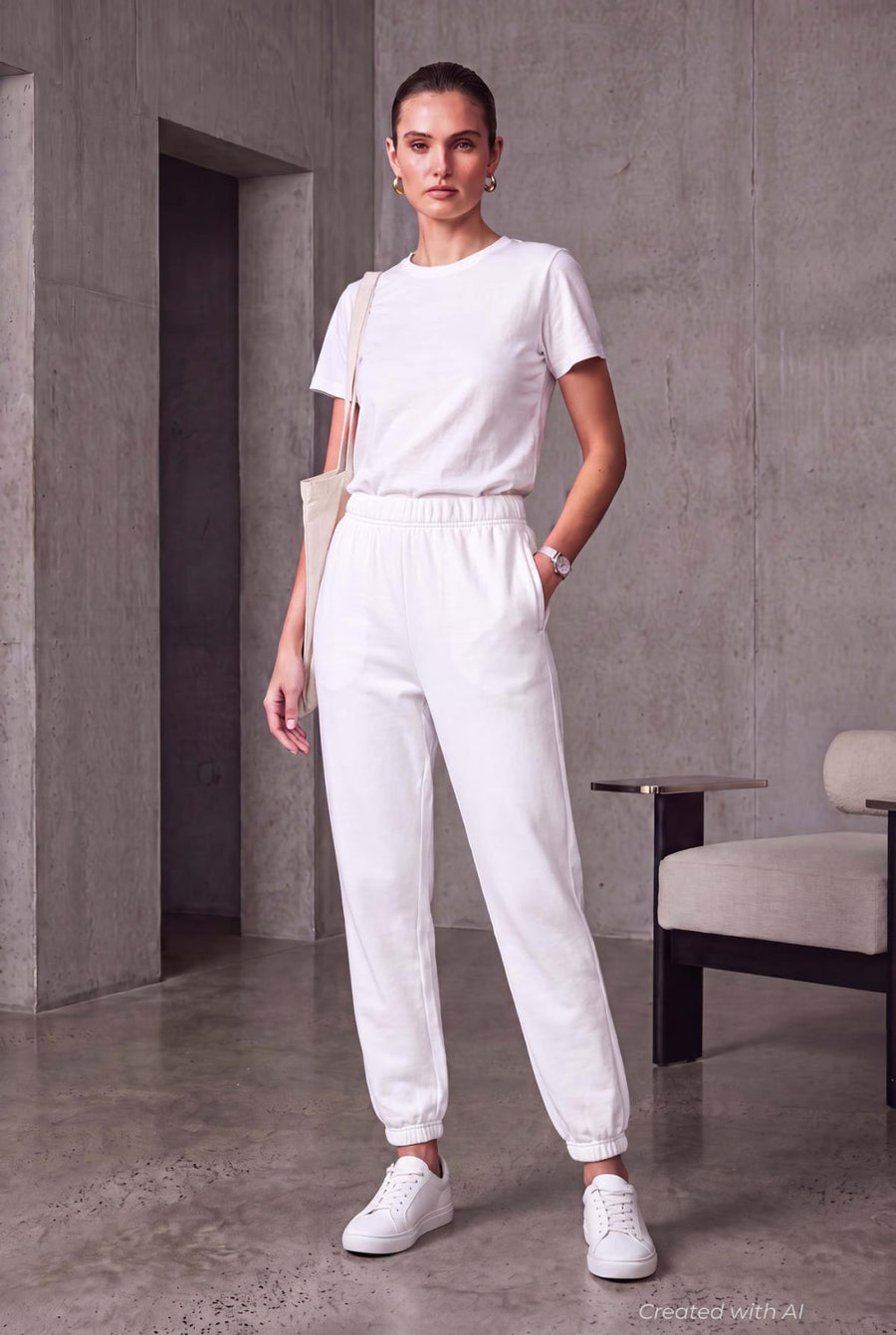 Classic Sweatpants - White - Sweatpant
