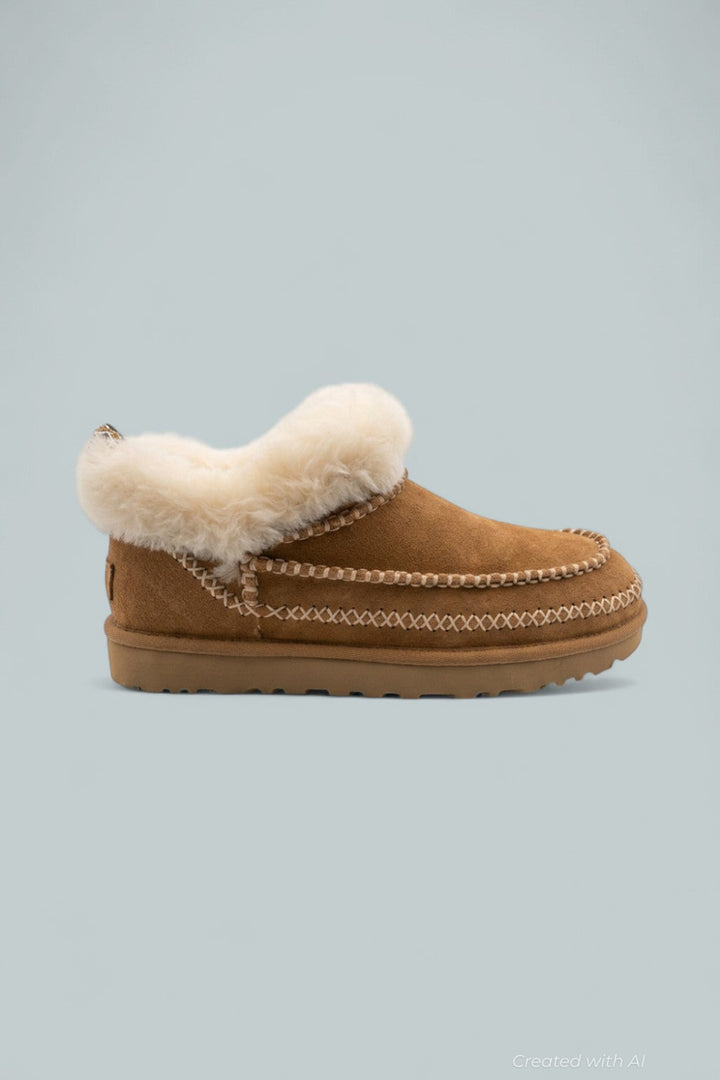 Classic Ultra Mini Alpine Booties - Chestnut - 9 - Boot