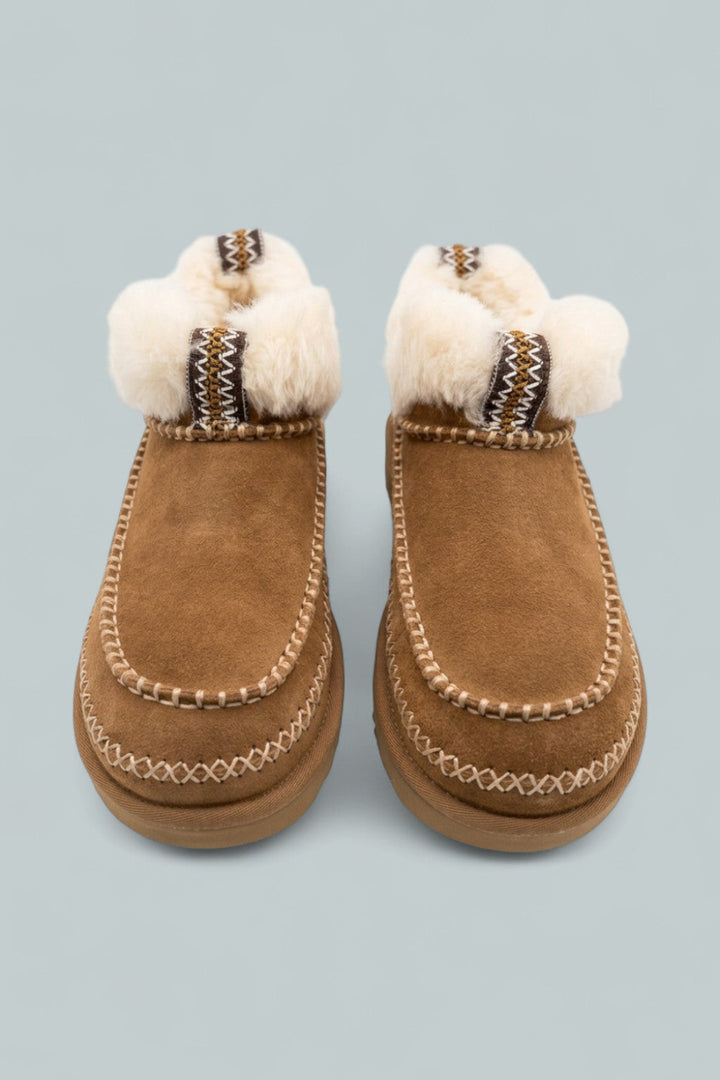 Classic Ultra Mini Alpine Booties - Chestnut - 9 - Boot