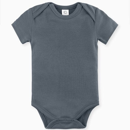 Classic Short Sleeve Bodysuit - Harbor Bodysuits + Onesies Colored Organics 