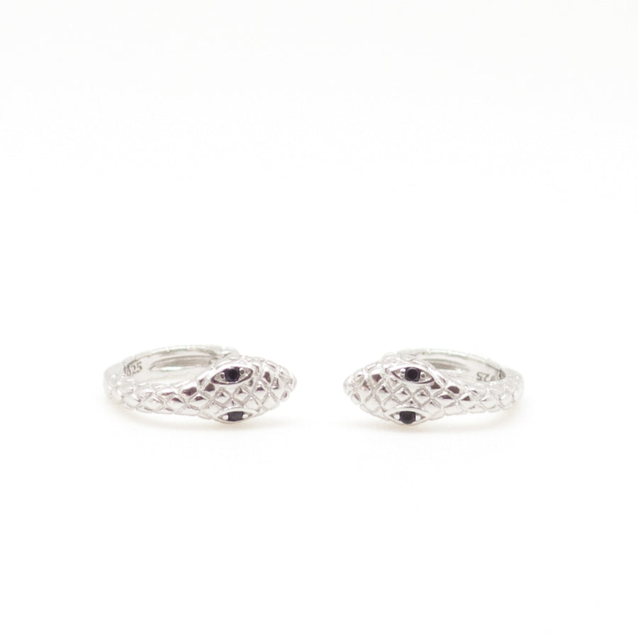 Cleo Huggies ~ Salty Pendants - 925 Sterling Silver - One Size - Earrings