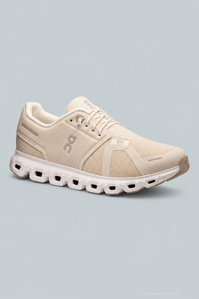 Cloud 6 Mesh Trainers - Beige - 8.5 - Sneaker
