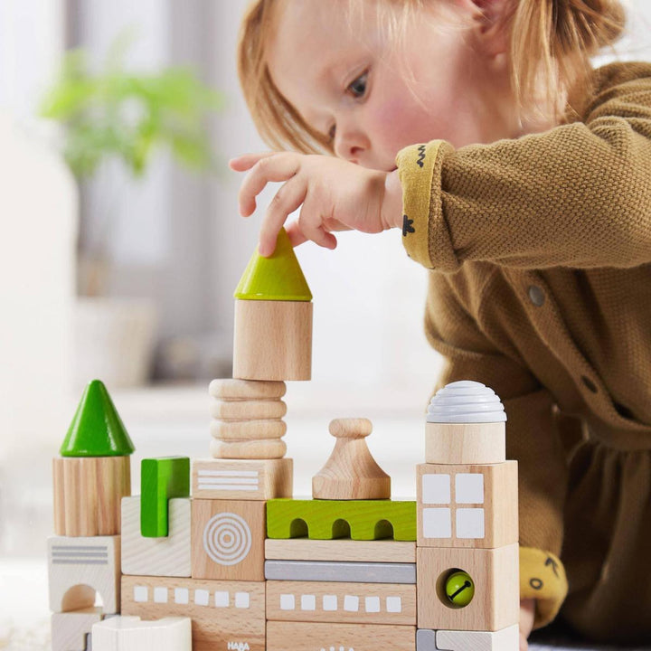 Coburg 28 Piece Wooden Building Blocks - ’Wooden Toy - Baby Kids Kids Adult Baby’