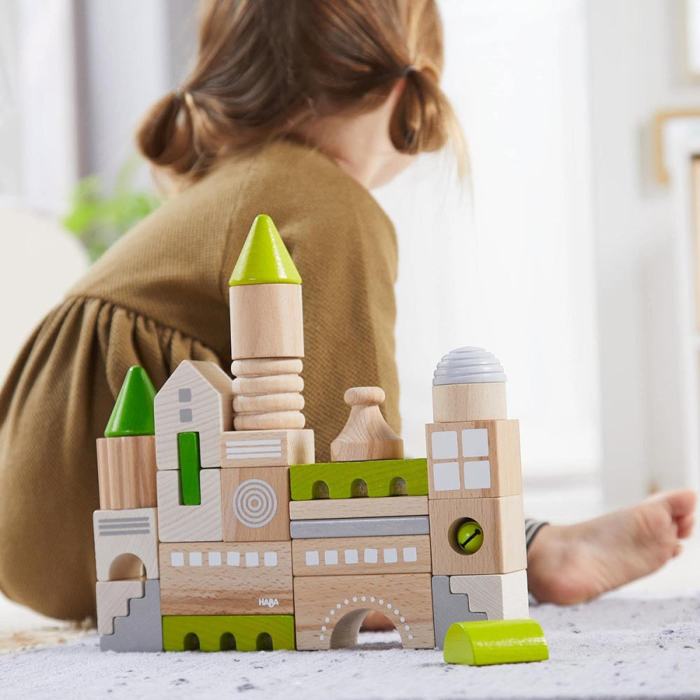 Coburg 28 Piece Wooden Building Blocks - ’Wooden Toy - Baby Kids Kids Adult Baby’