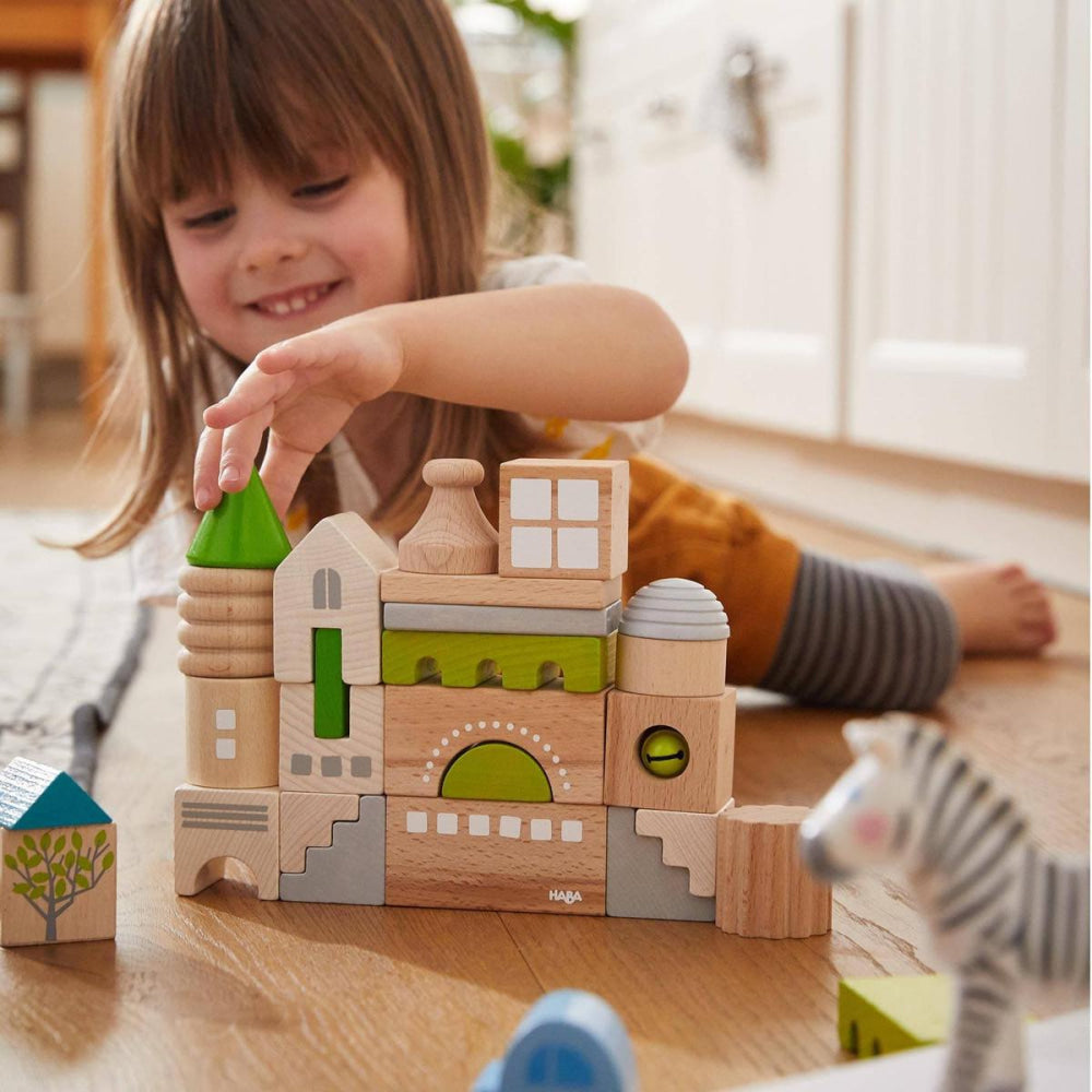 Coburg 28 Piece Wooden Building Blocks - ’Wooden Toy - Baby Kids Kids Adult Baby’