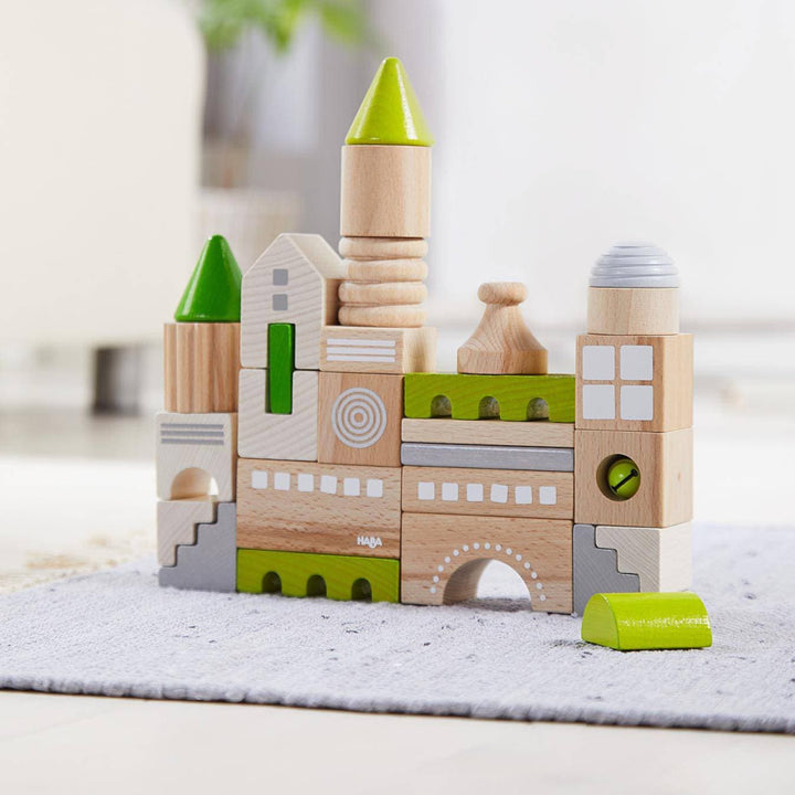 Coburg 28 Piece Wooden Building Blocks - ’Wooden Toy - Baby Kids Kids Adult Baby’