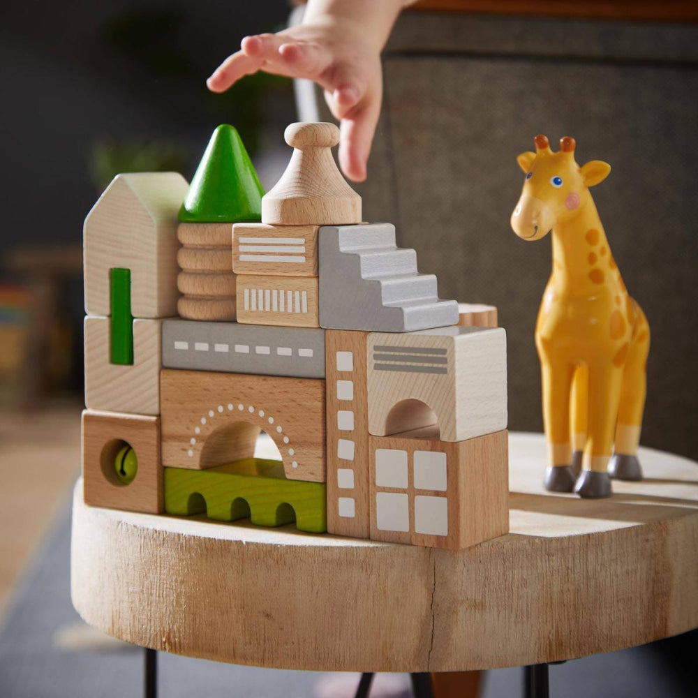 Coburg 28 Piece Wooden Building Blocks - ’Wooden Toy - Baby Kids Kids Adult Baby’
