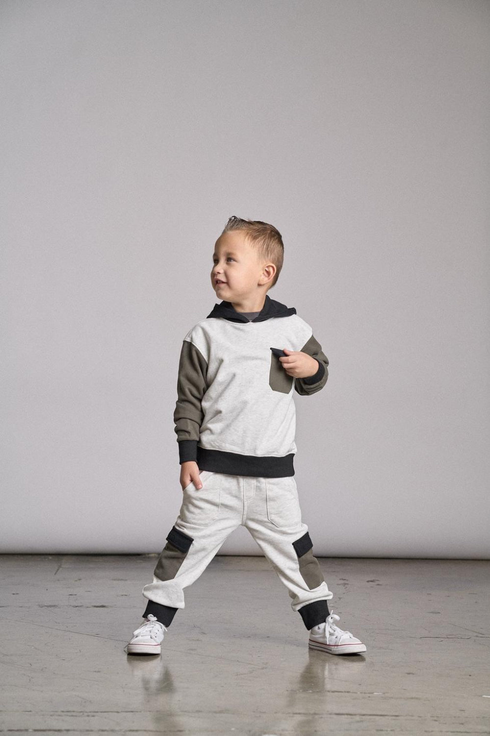 Color Block Hoodie - Hoodie