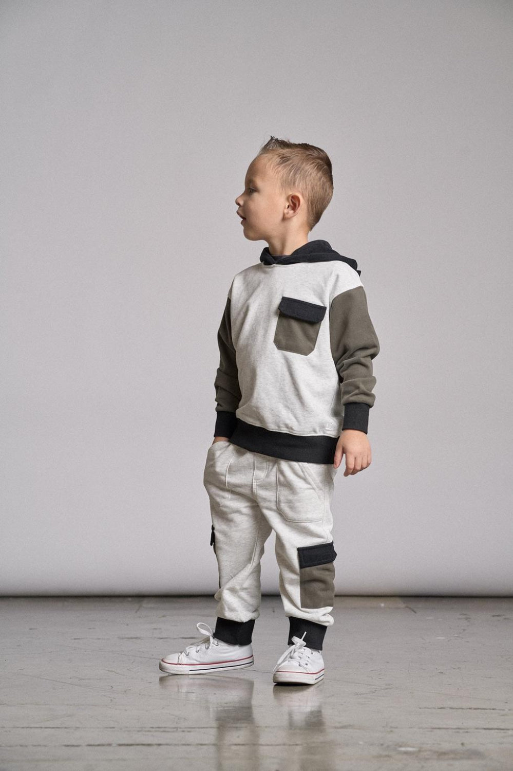 Color Block Hoodie - Hoodie