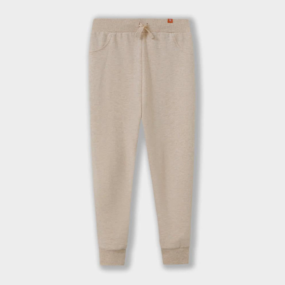 Combed Cotton Sweatpants - Beige - Joggers