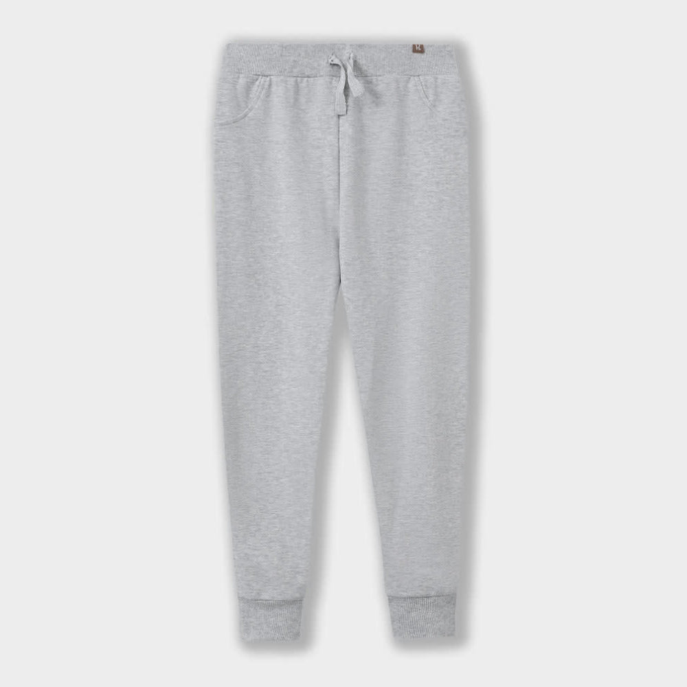 Combed Cotton Sweatpants - Gray - Sweatpant