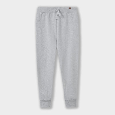Combed Cotton Sweatpants - Gray - Sweatpant