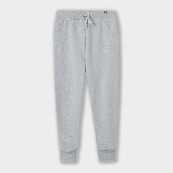 Combed Cotton Sweatpants - Gray - Sweatpant
