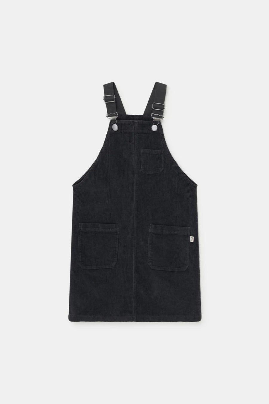 Comfort corduroy pinafore dress - Dark grey - Pinafore