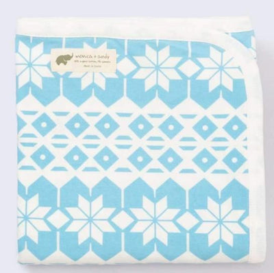 Coming Home Blanket - Blue Snowflakes - One Size - Blanket