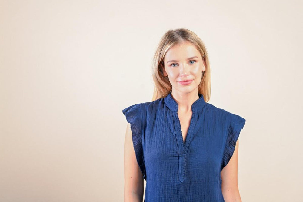 Como Dress - Navy - Dresses
