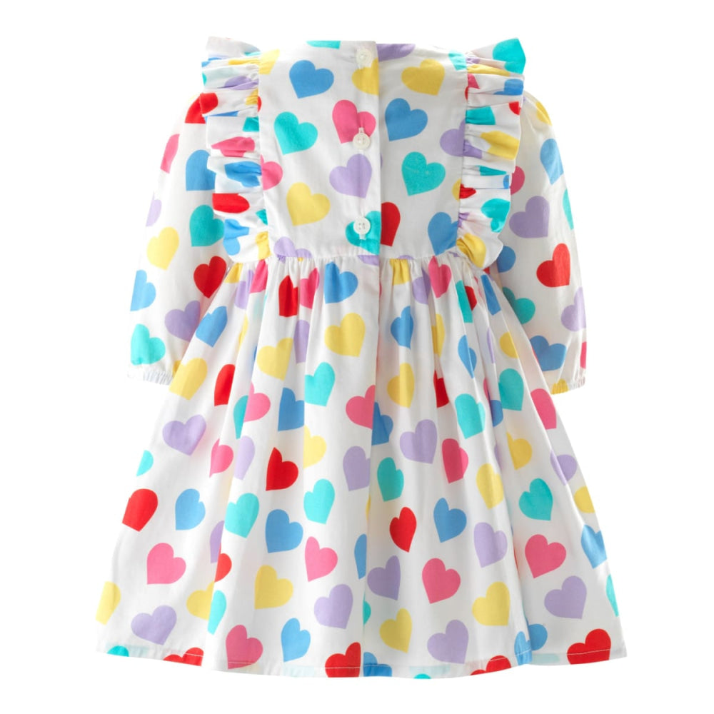 Confetti Heart Frill Dress & Bloomers - Dresses