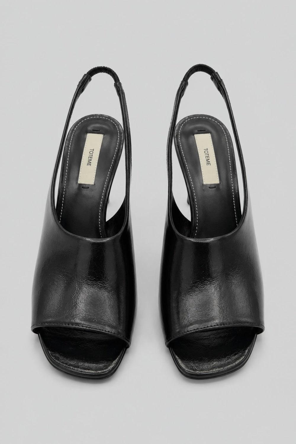 Contour Naplack Slingback Pumps - Black - 6 - Pumps