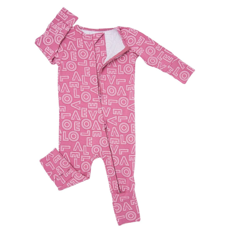 Convertible Romper - All You Need Is Love French Rose - Onesie