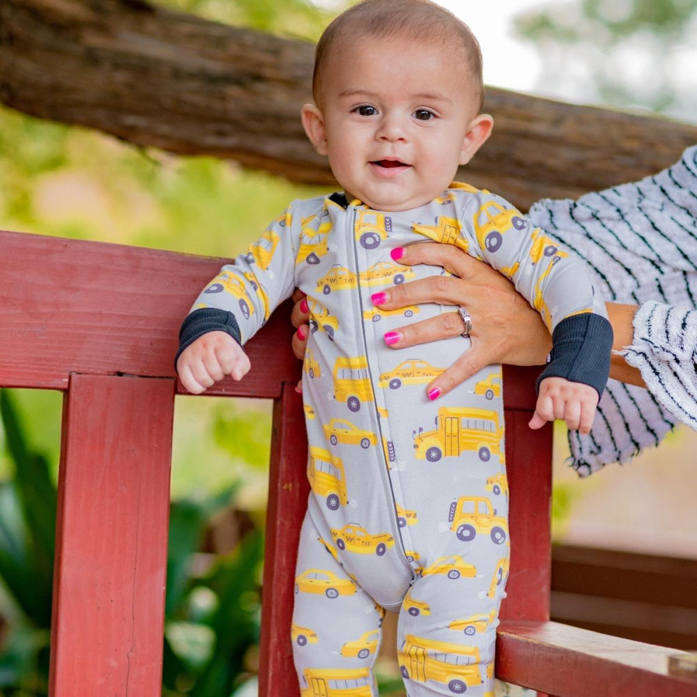 Convertible Romper - City Cars - Onesie