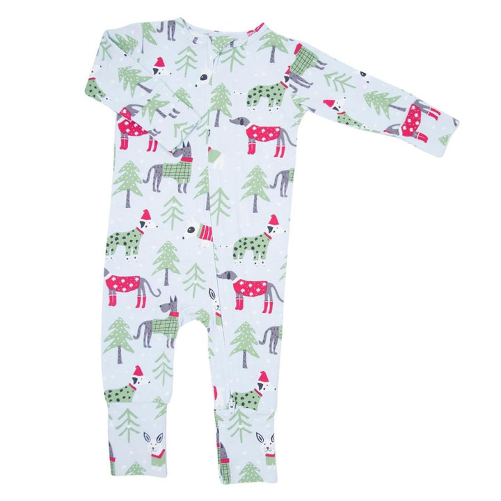 Convertible Romper - Cozy Pups - Onesie