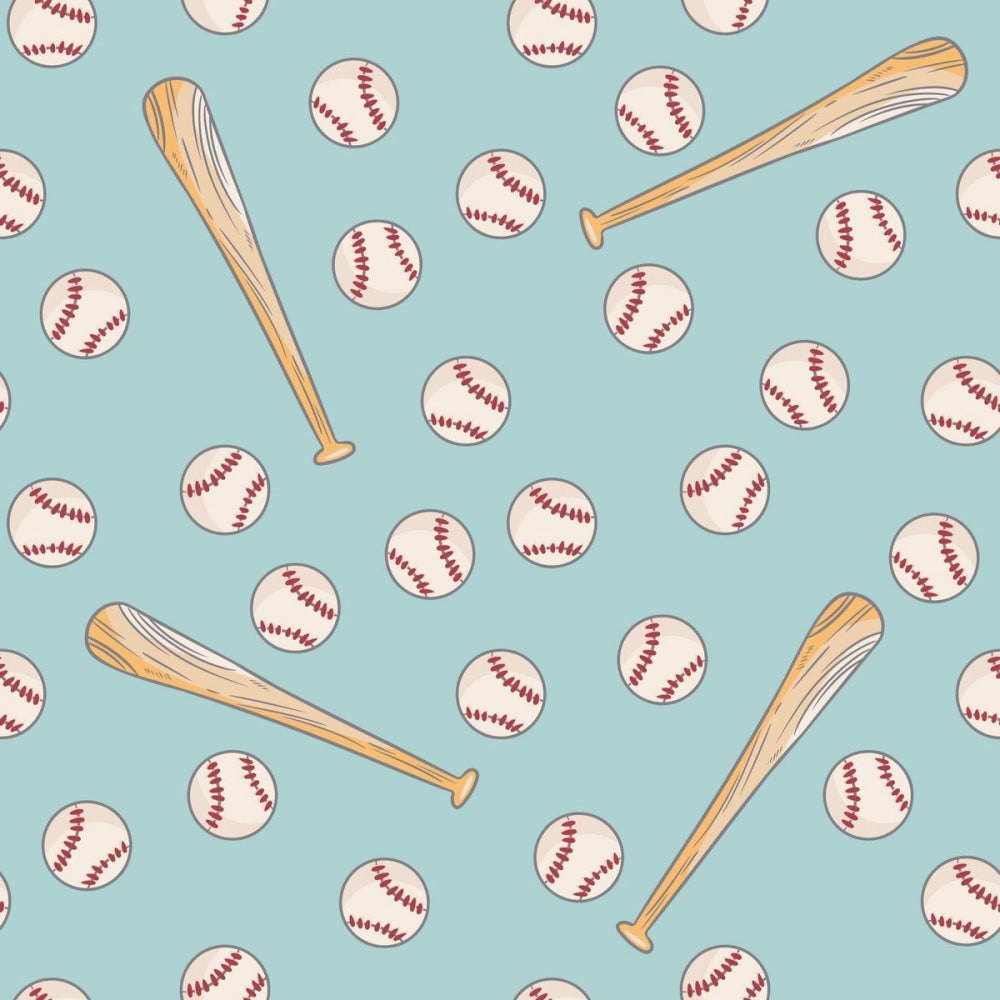 Convertible Romper - Little Slugger Aqua - Onesie