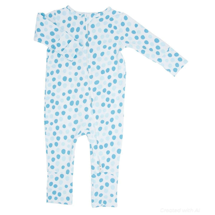 Convertible Romper - Polka Dot Blue - Romper