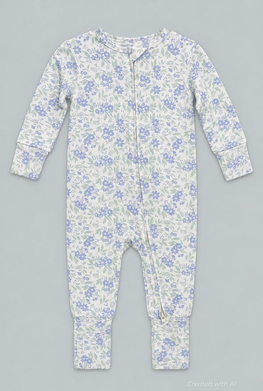 Convertible Romper - Vintage Flower Purple - Romper