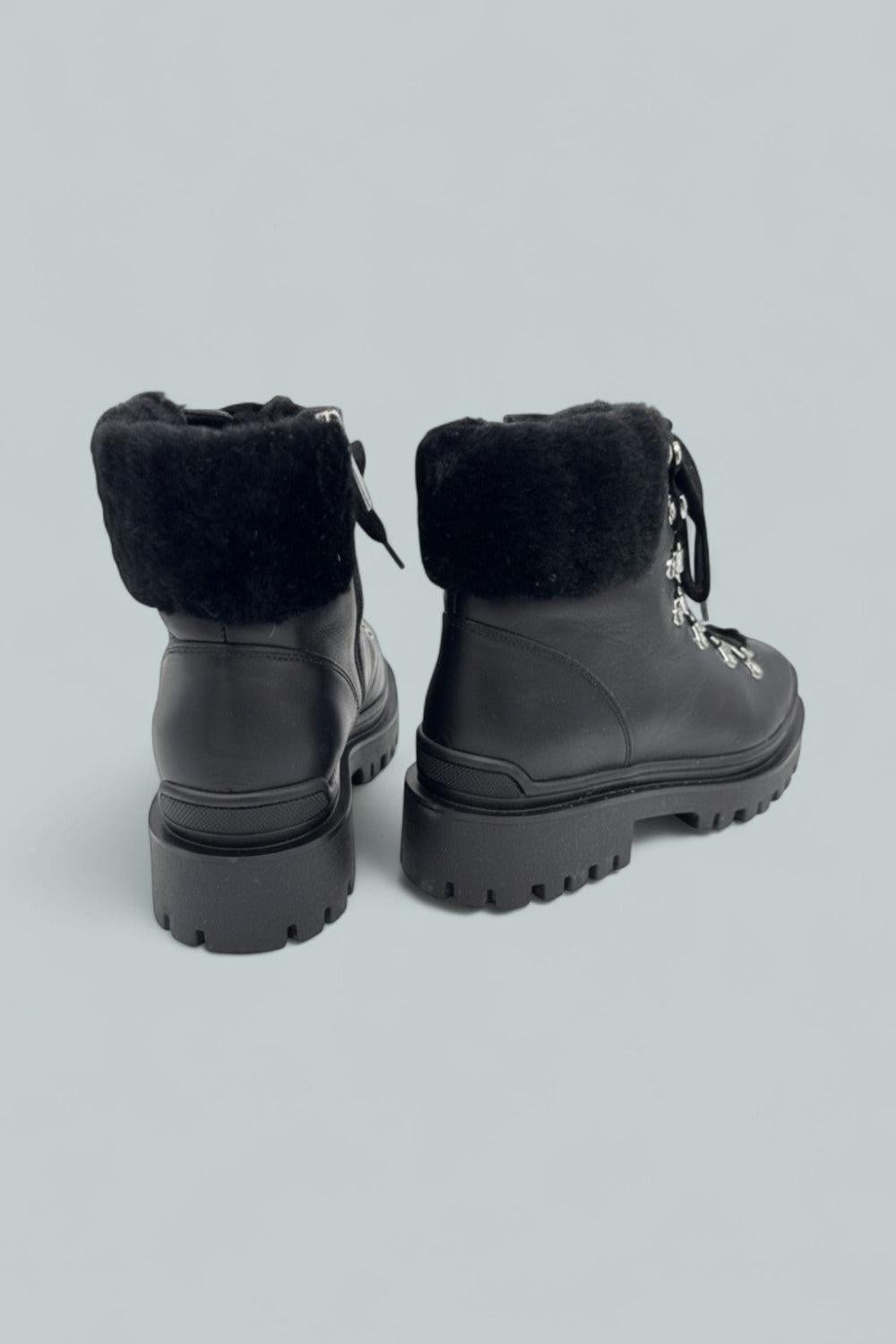 Coralie Ankle Boots - Black Nappa - 8 - Boots
