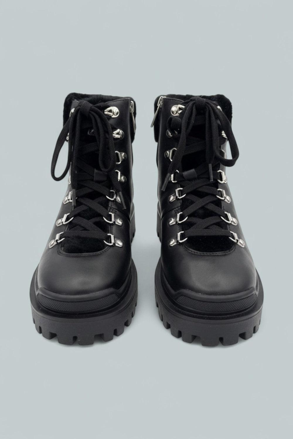 Coralie Ankle Boots - Black Nappa - 8 - Boots