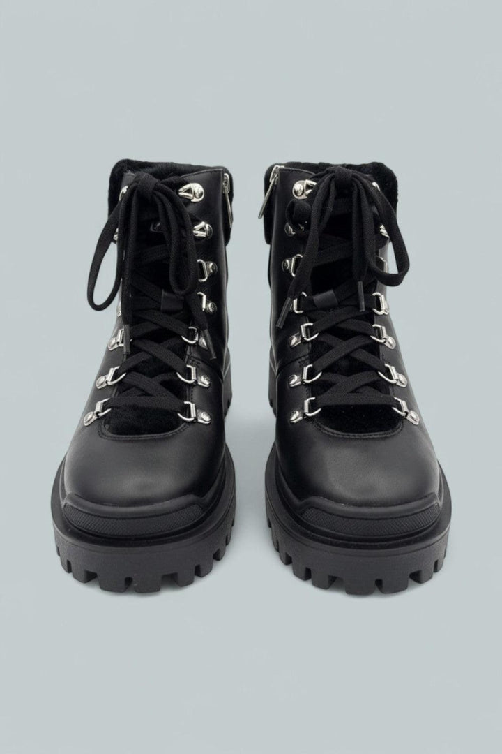 Coralie Ankle Boots - Black Nappa - 8 - Boots